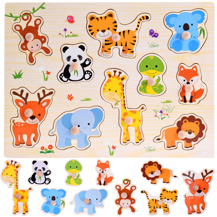 Drevené puzzle – Zvieratká Drevené puzzle – Zvieratká
